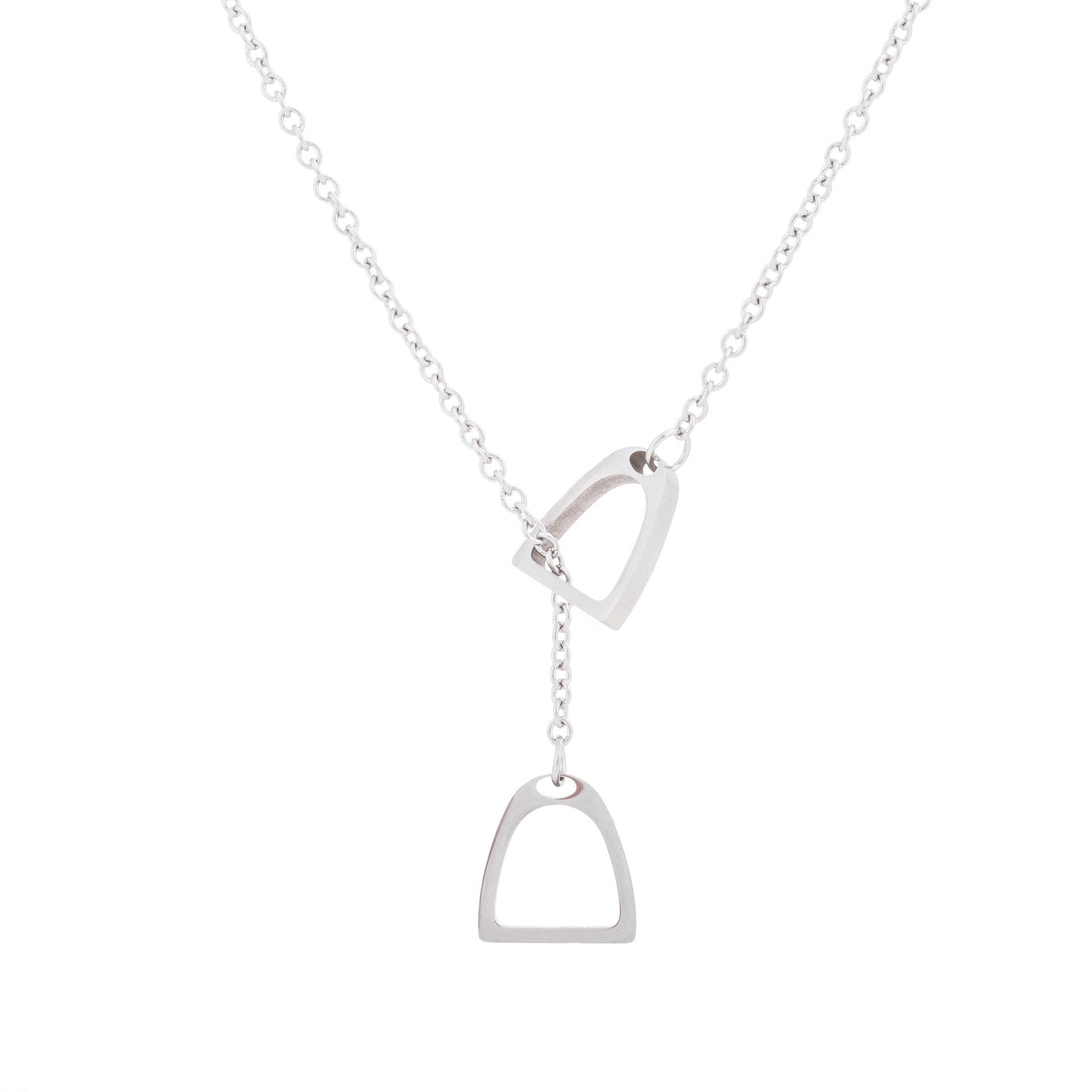 Equestrian Heart Lock Necklace