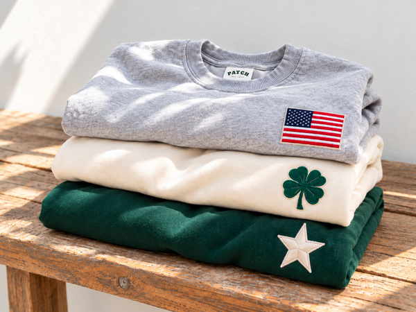 Crewneck in Hunter Green