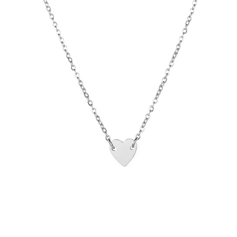 Gold Plated Stainless Steel Heart Necklace