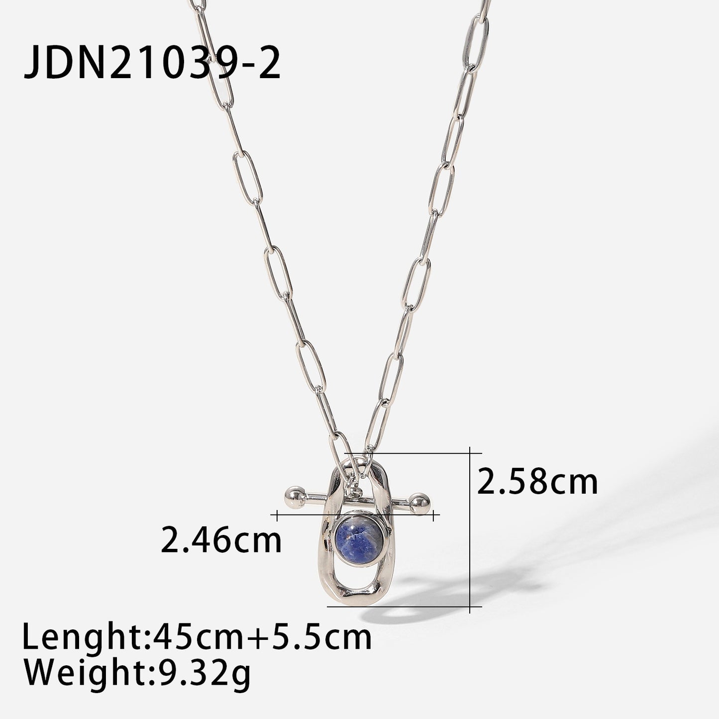 French New Vintage 14K Gold Stainless Steel Necklace
