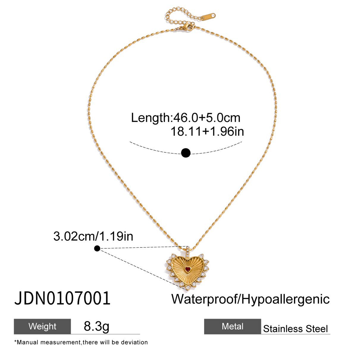 Titanium Steel Necklace For Womencolorfast High-end Accessory