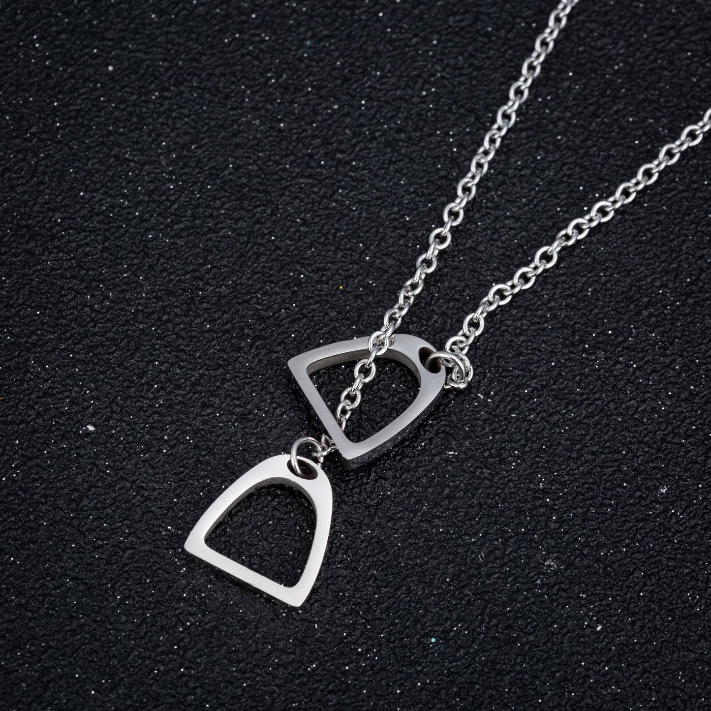 Equestrian Heart Lock Necklace