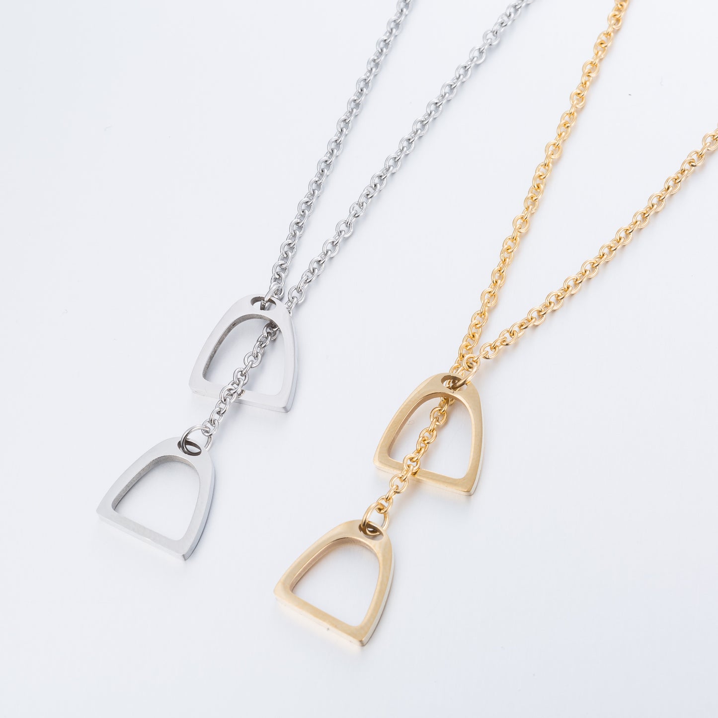 Equestrian Heart Lock Necklace