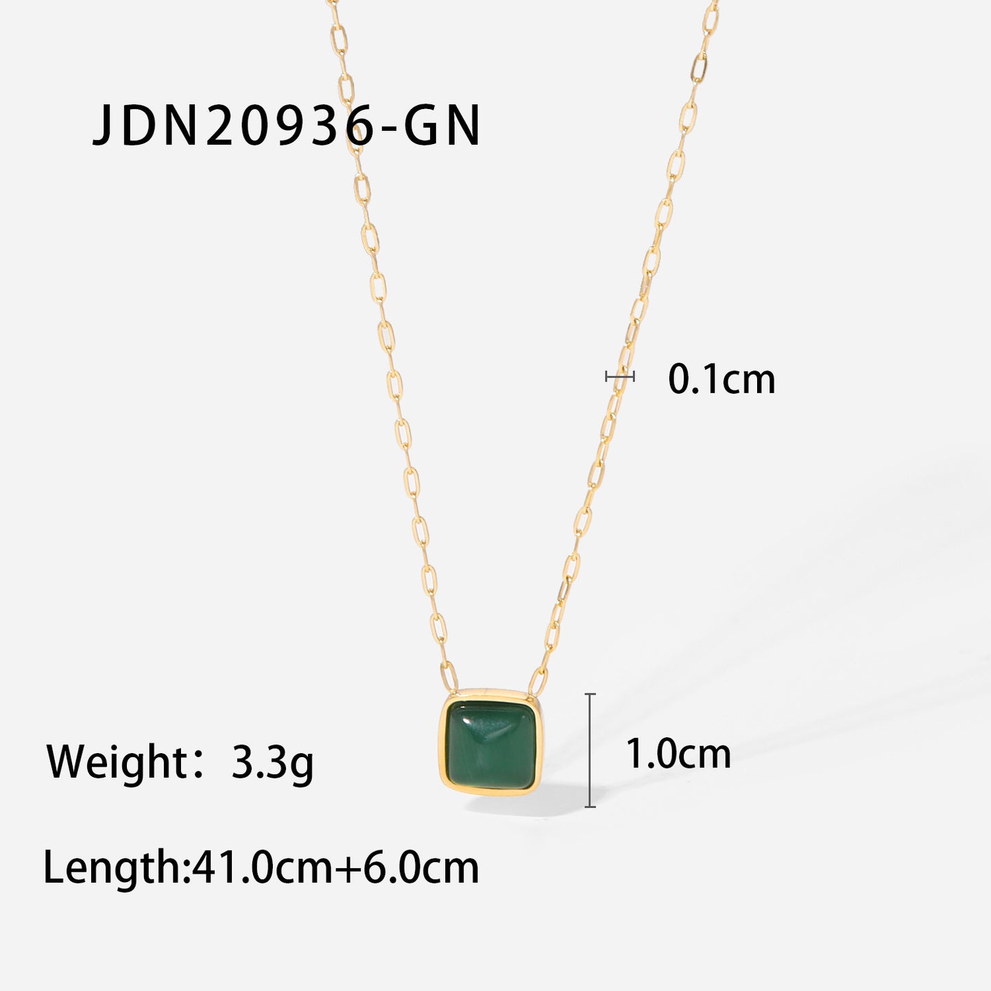 French New Vintage 14K Gold Stainless Steel Necklace