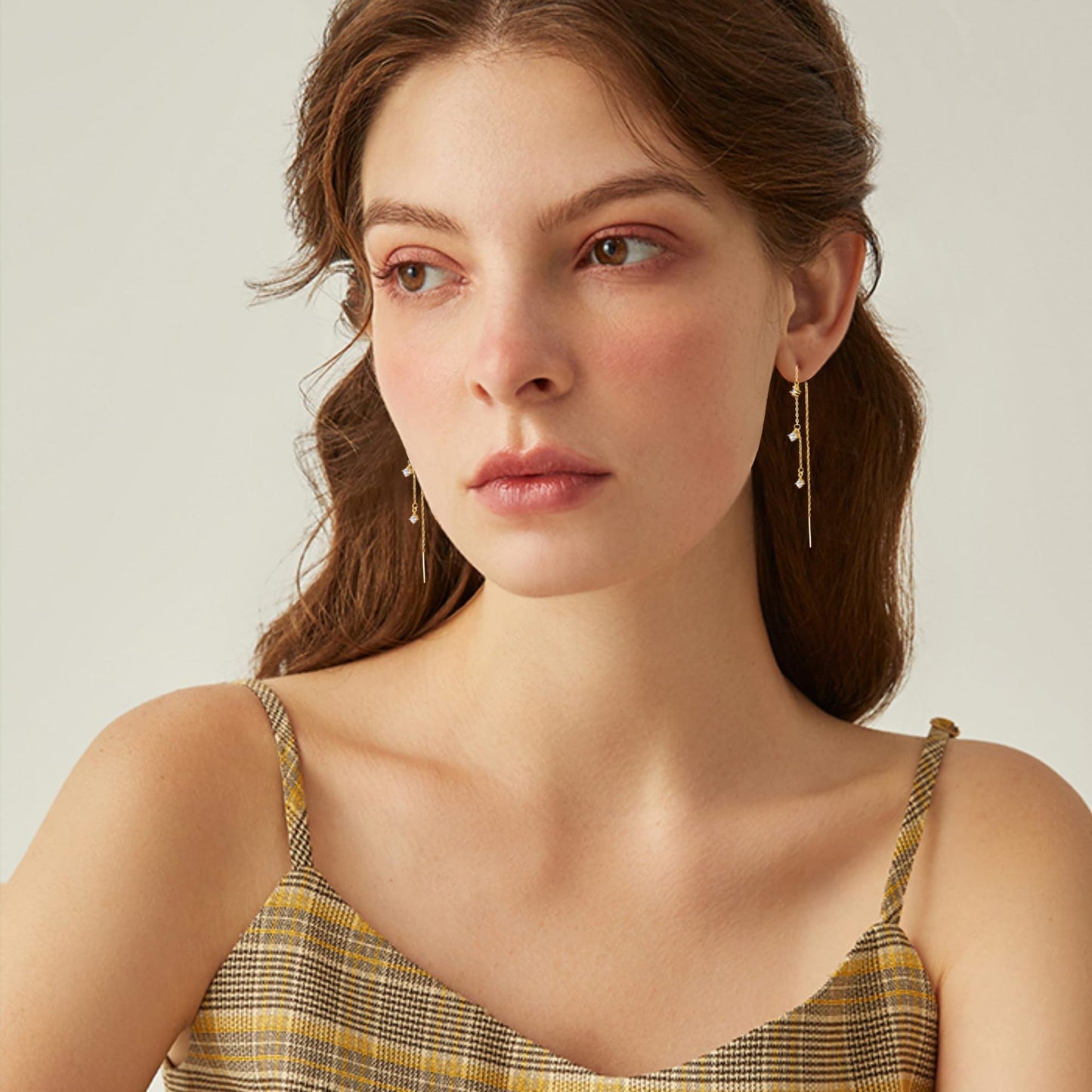 Jewelry Delicate Earrings Simple Zircon Ear Hook Simple Graceful
