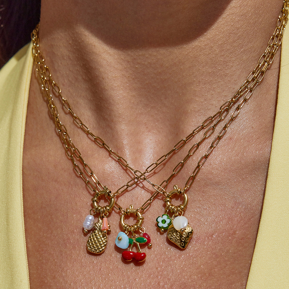 Charm Clavicle Chain Non-fading Titanium Steel Ornament