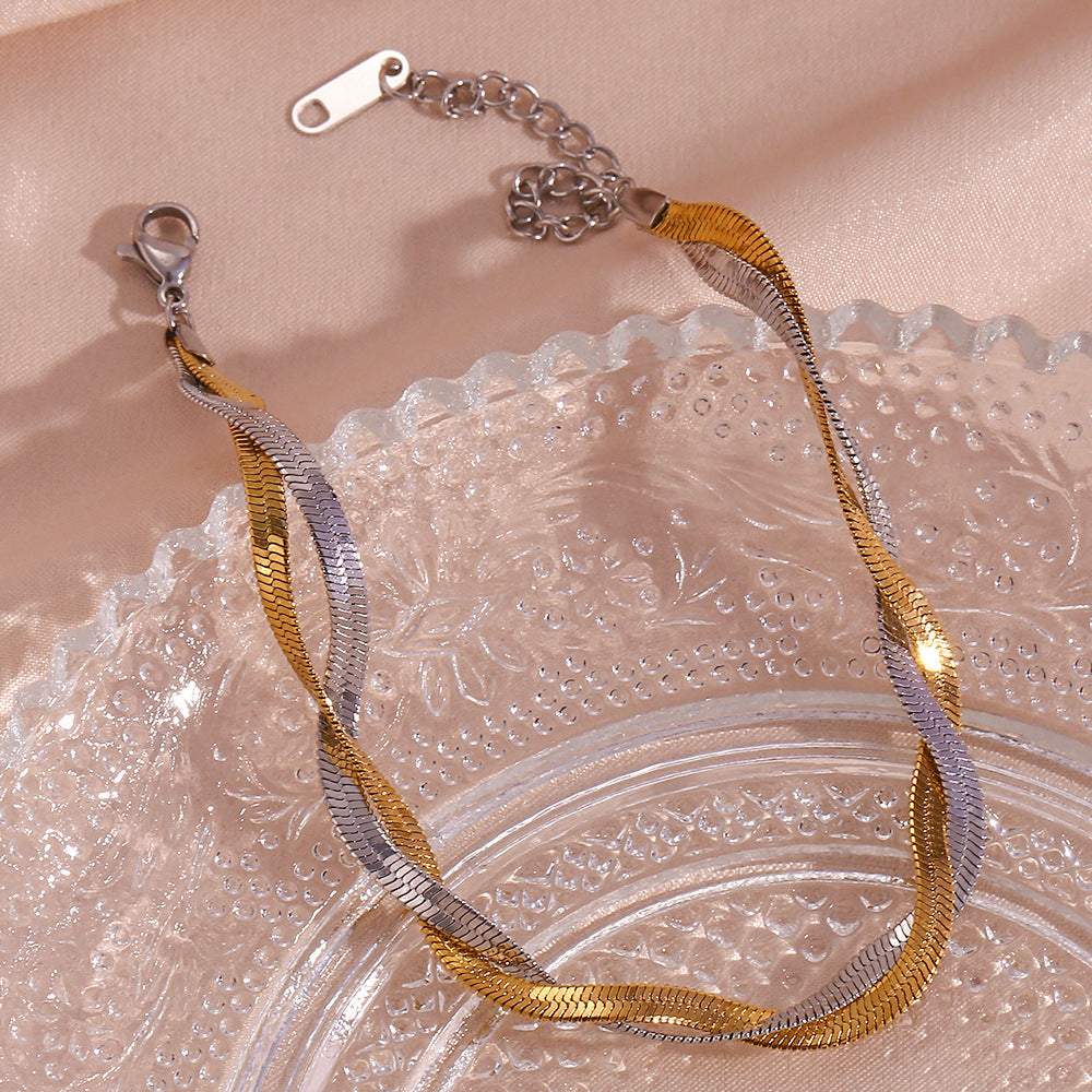 Twist Stainless Steel Bracelet – Old Money Chic & Minimal