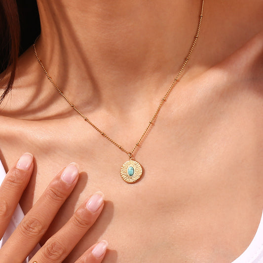 Stainless Steel 18K Gold Plating Spacer Necklace