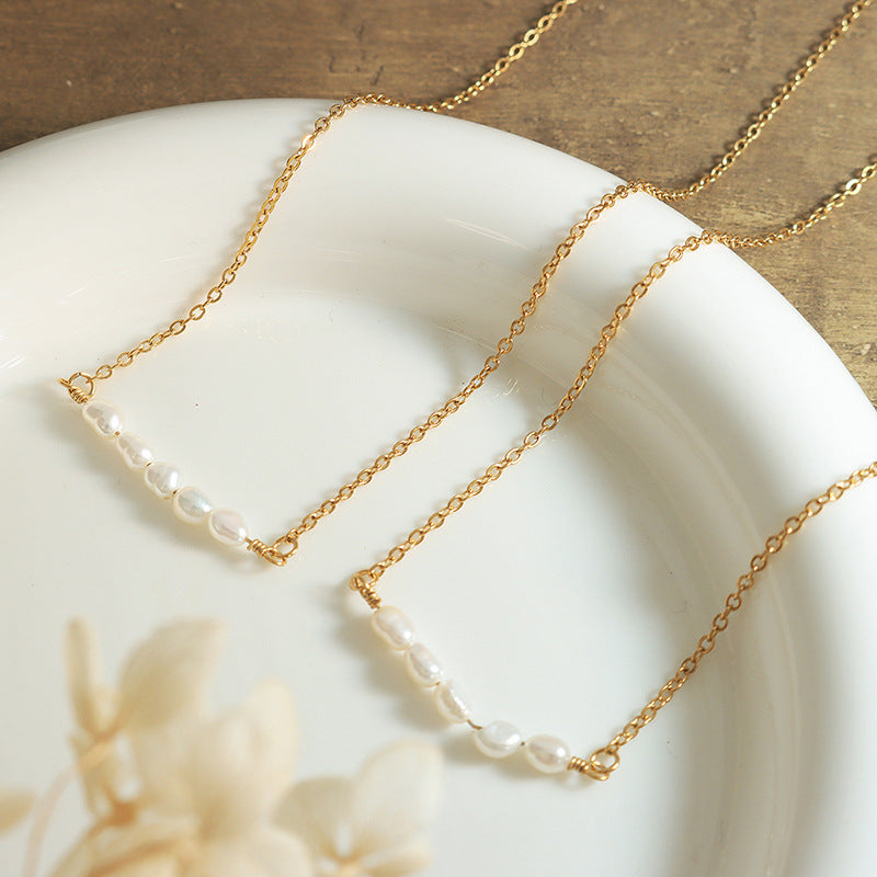18K Gold Plating Clavicle Chain