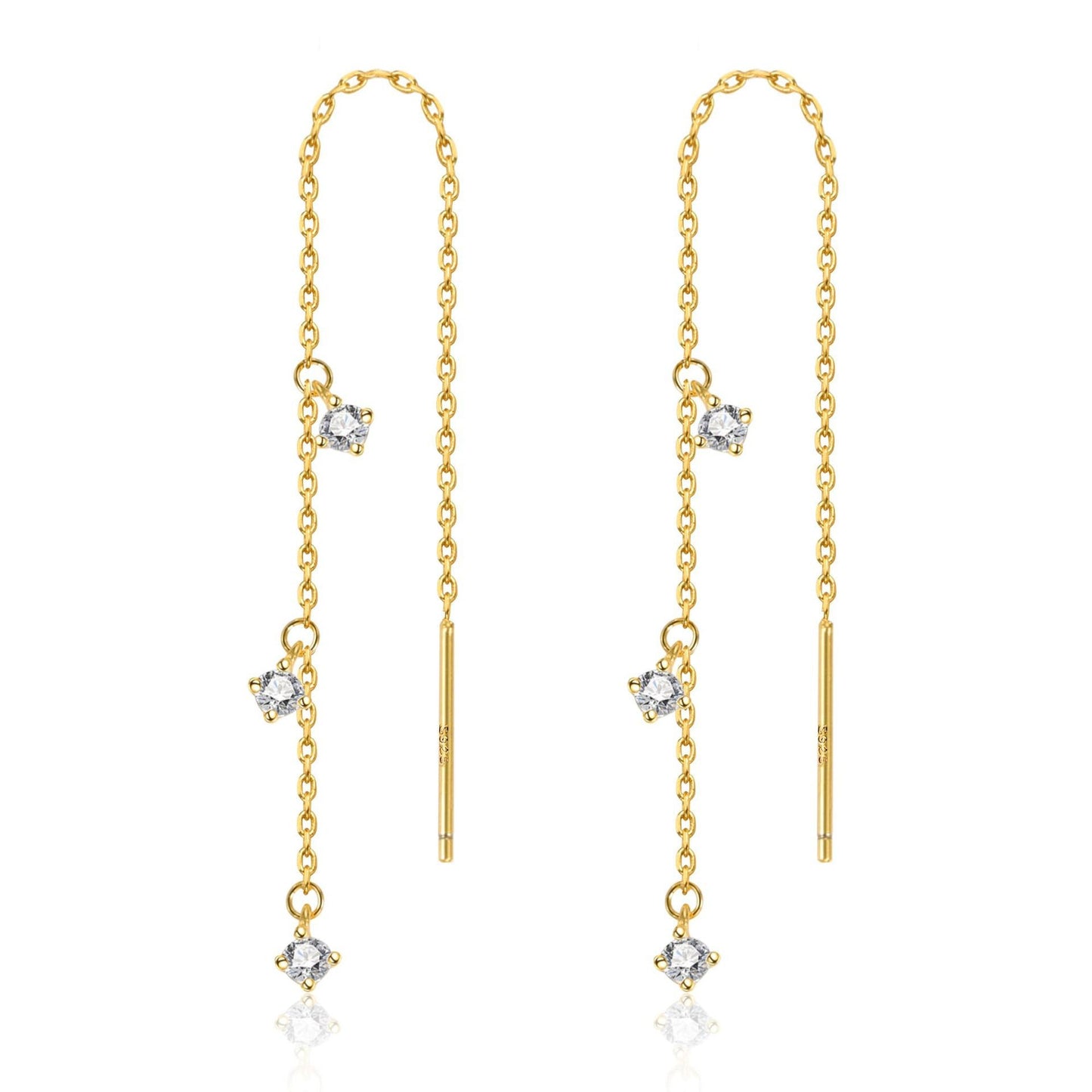 Jewelry Delicate Earrings Simple Zircon Ear Hook Simple Graceful