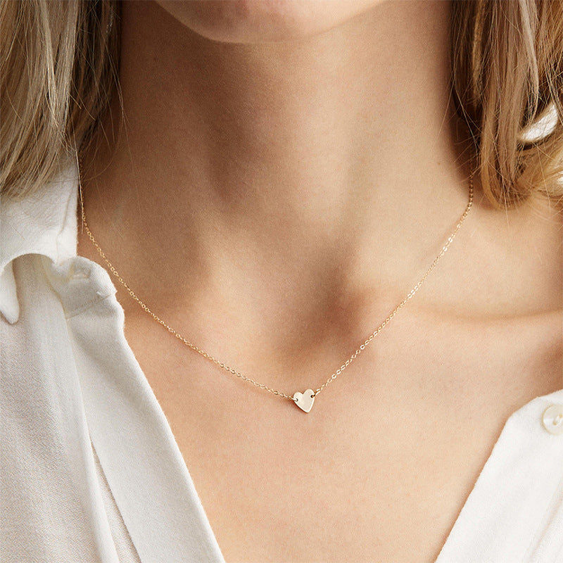 Gold Plated Stainless Steel Heart Necklace