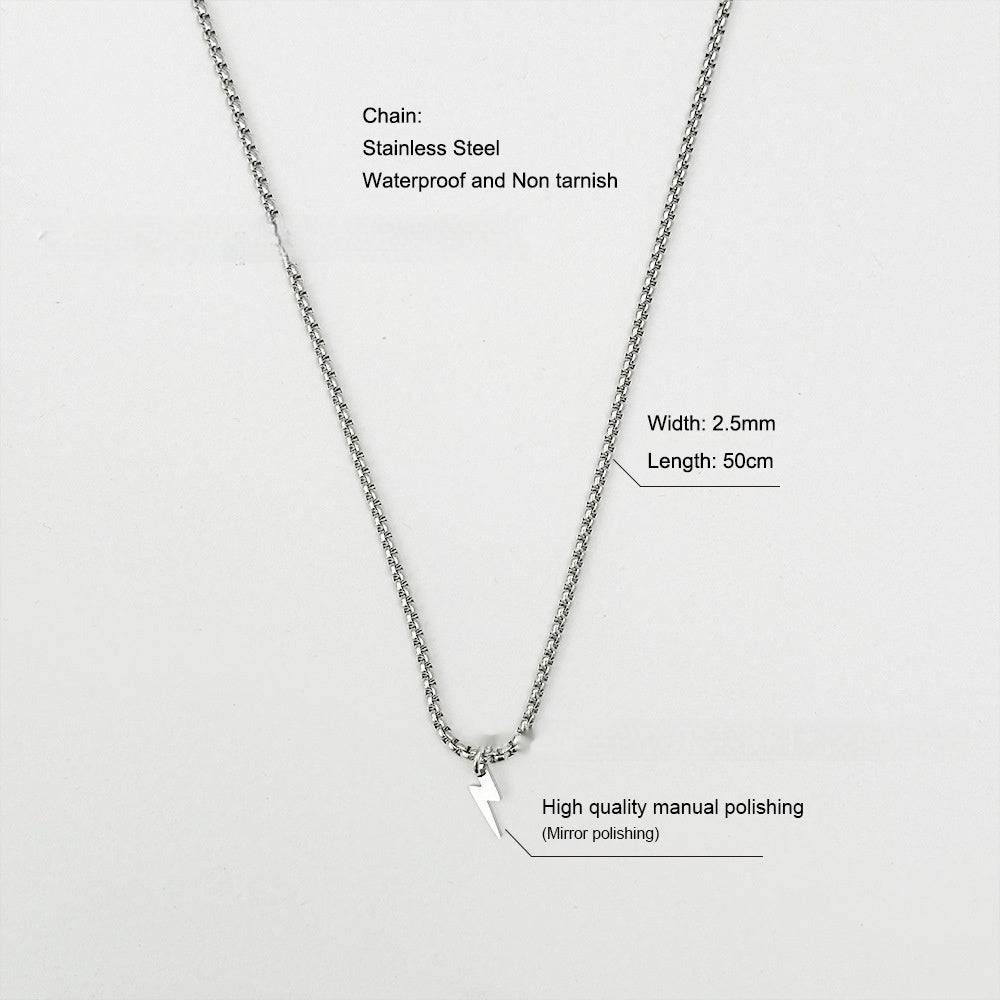 18K Gold High Polished Stainless Steel Necklace
