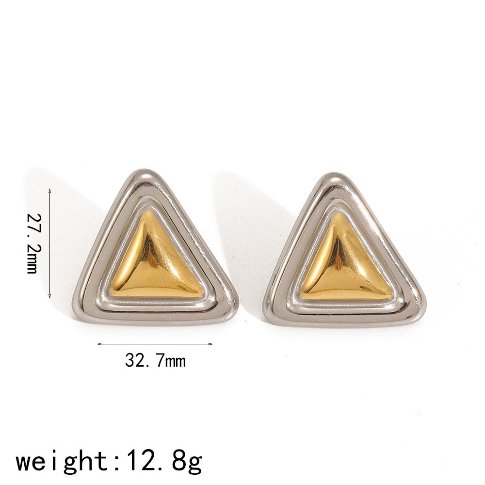 Triangle Earrings Stainless Steel