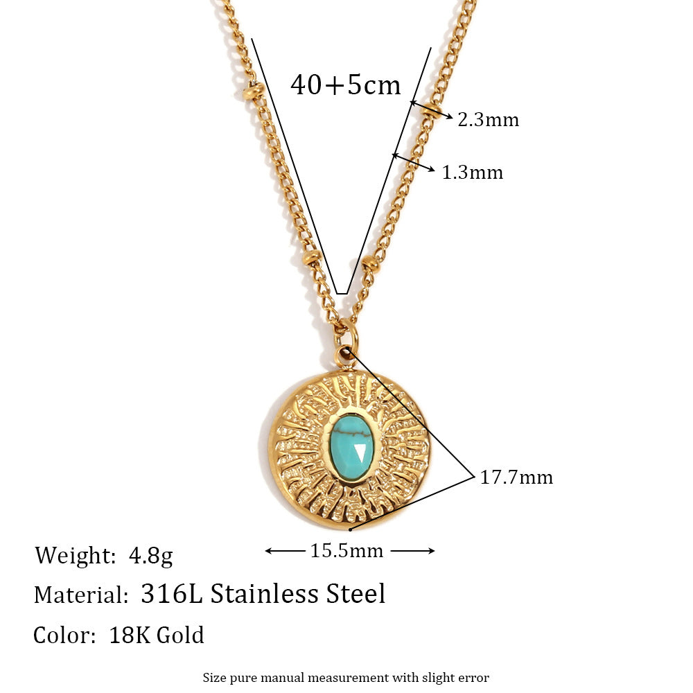Stainless Steel 18K Gold Plating Spacer Necklace