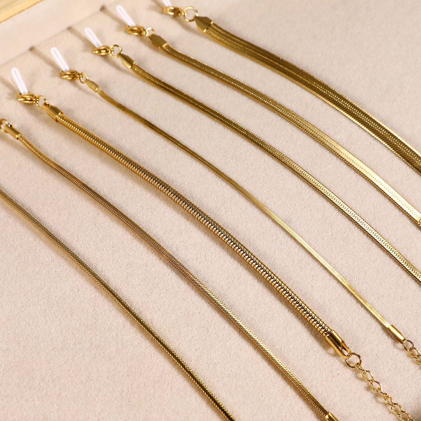 Stainless Steel Bracelet 18K Gold Women's Blade Chain