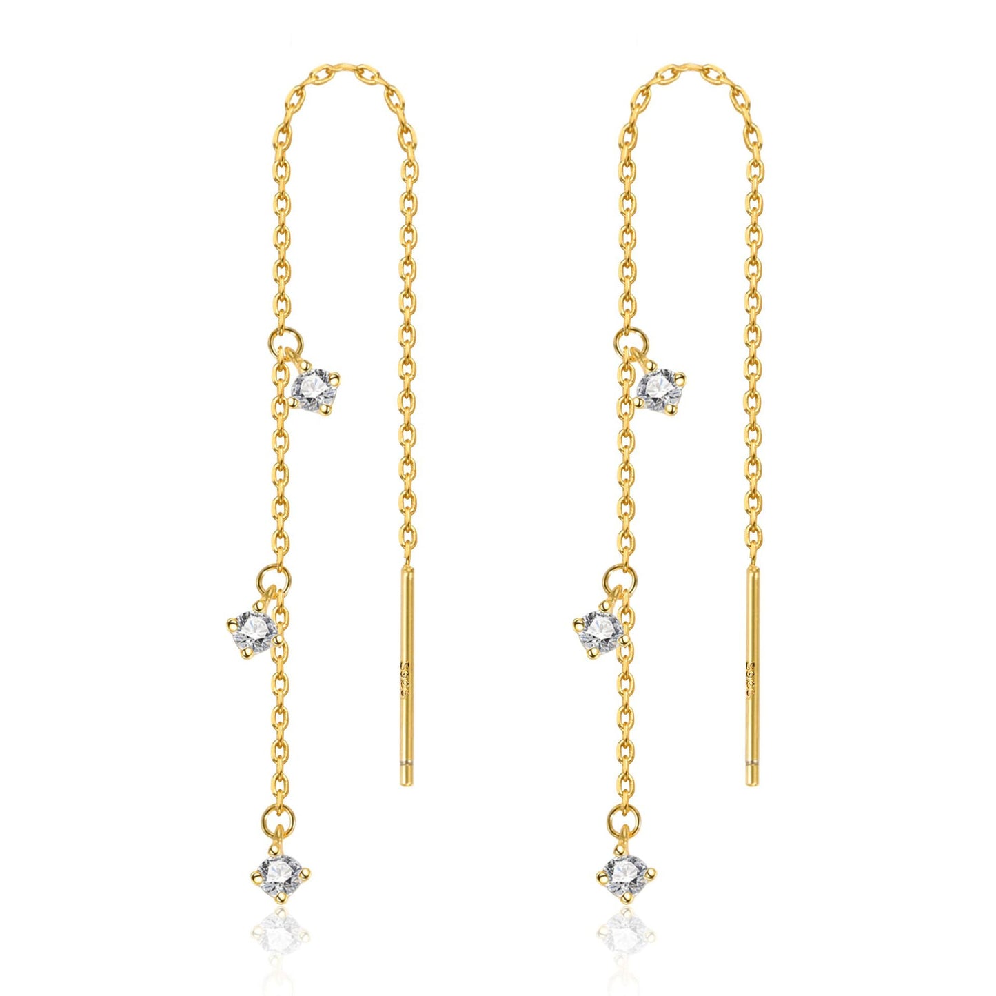 Jewelry Delicate Earrings Simple Zircon Ear Hook Simple Graceful