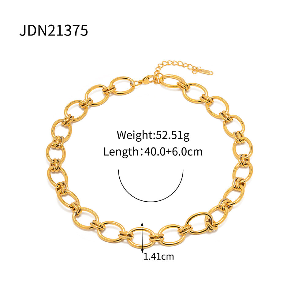 Chunky Thick Chain Bracelet – Waterproof Stainless Steel