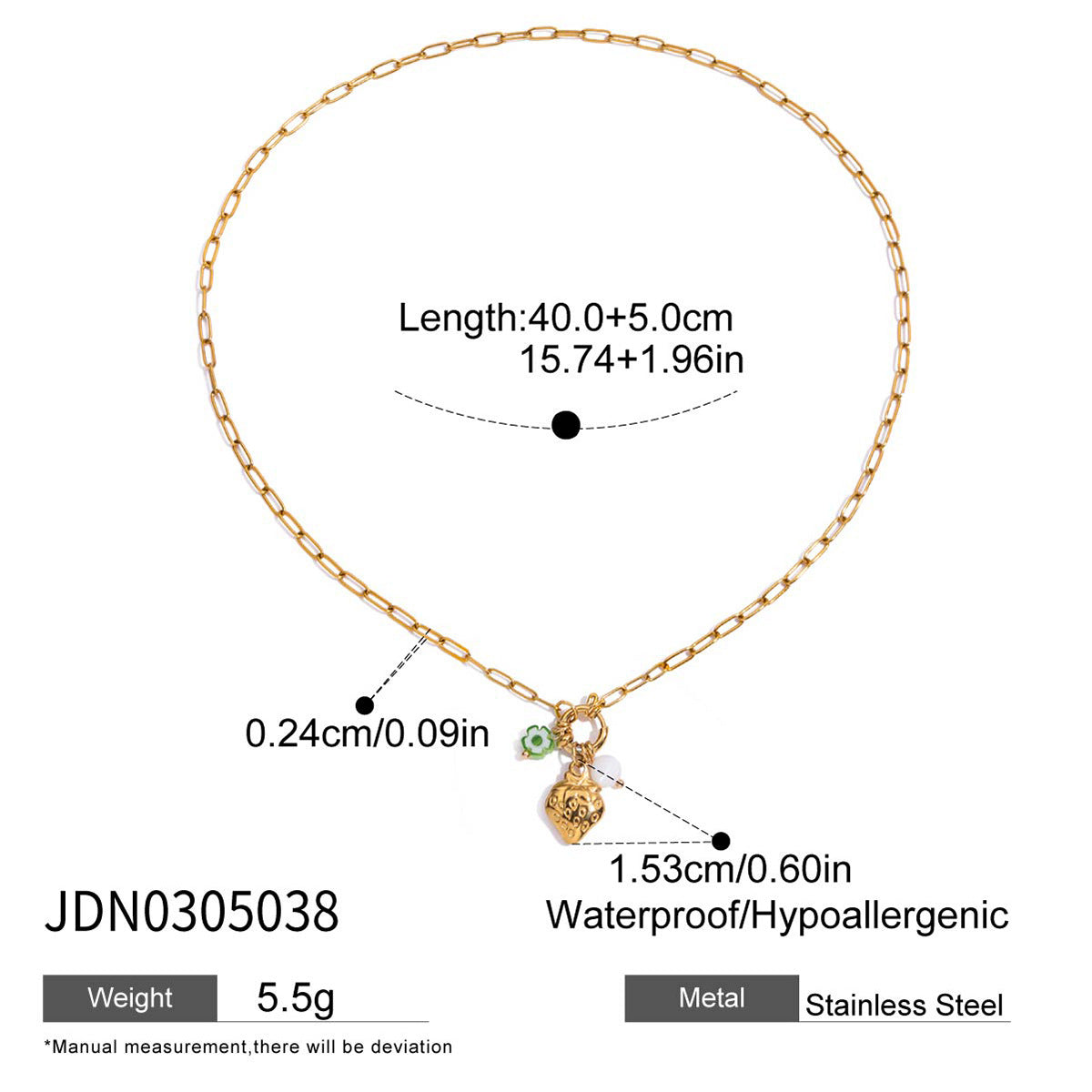 Charm Clavicle Chain Non-fading Titanium Steel Ornament