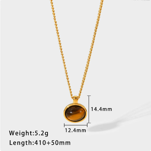 Gold Plated Stainless Steel Chain Necklace Women