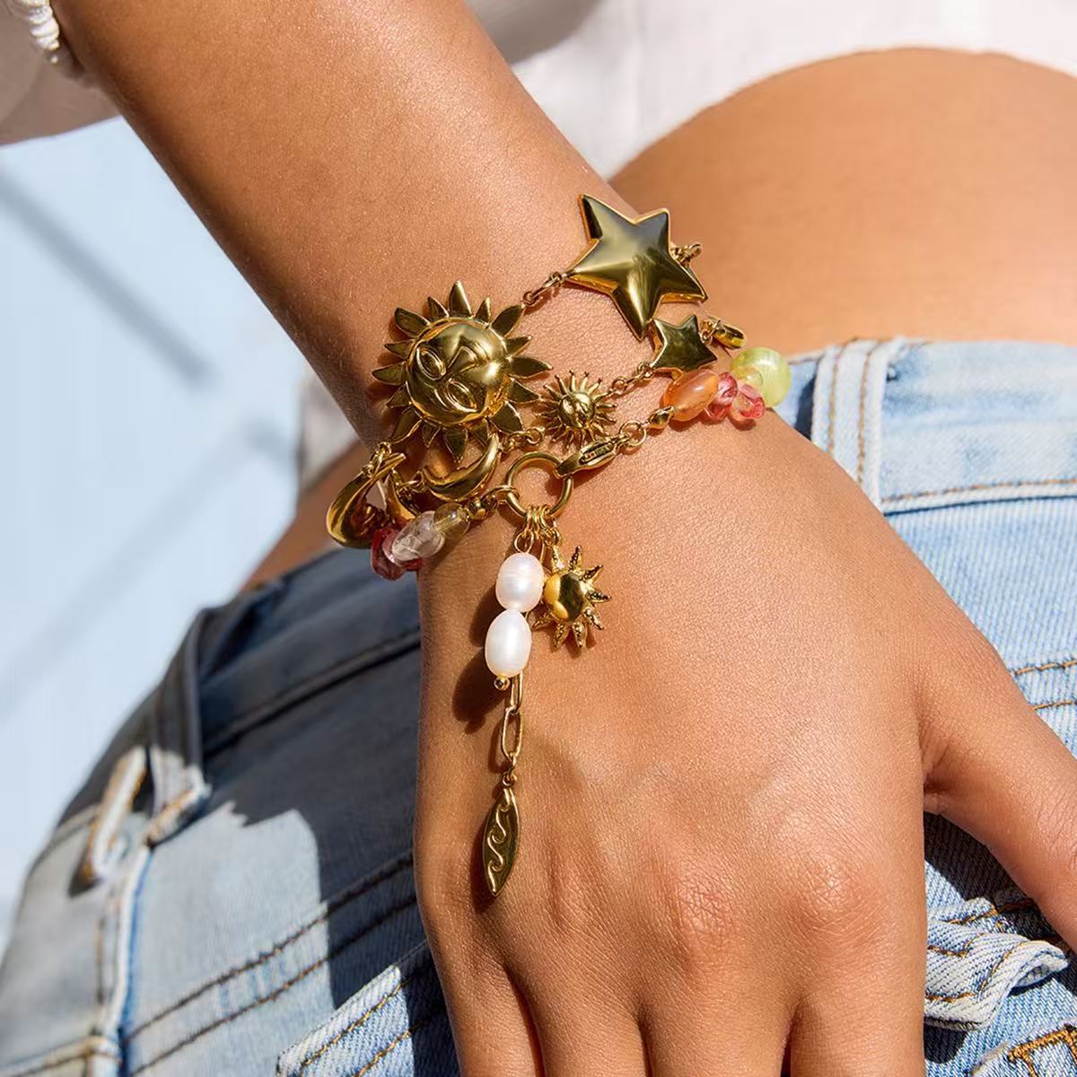 Ornament Women's Stainless Steel Bracelet