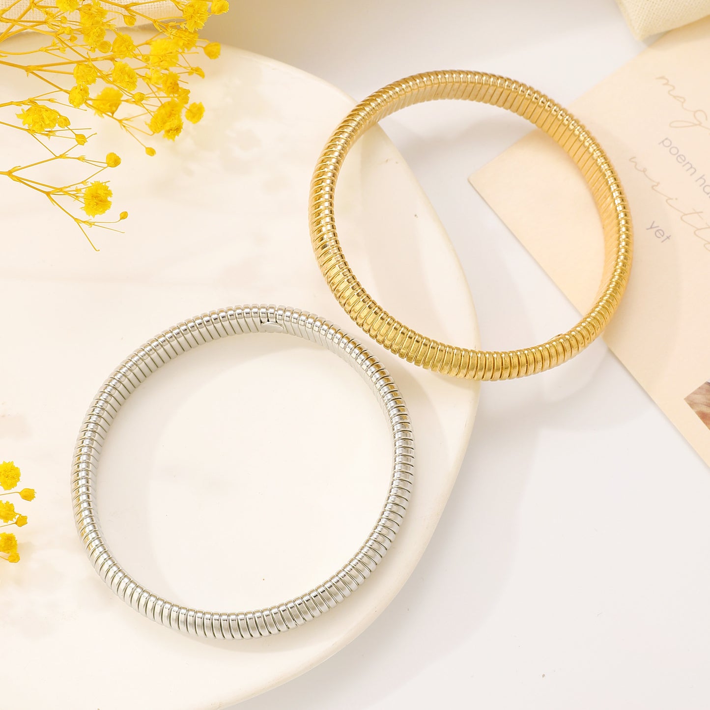 Stainless Steel Elastic Bracelet