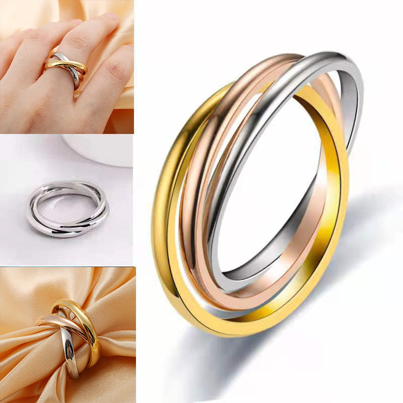 Three-ring Three Lifetimes And Three Worlds Couple Rings