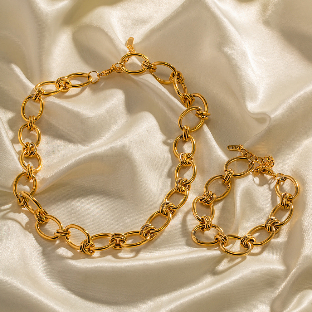 Chunky Thick Chain Bracelet – Waterproof Stainless Steel