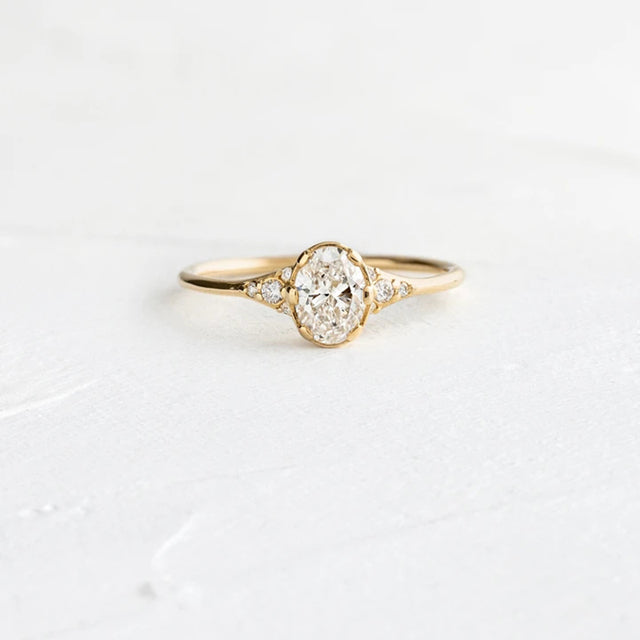 Sterling Silver Round Zircon Crystal Rings Women