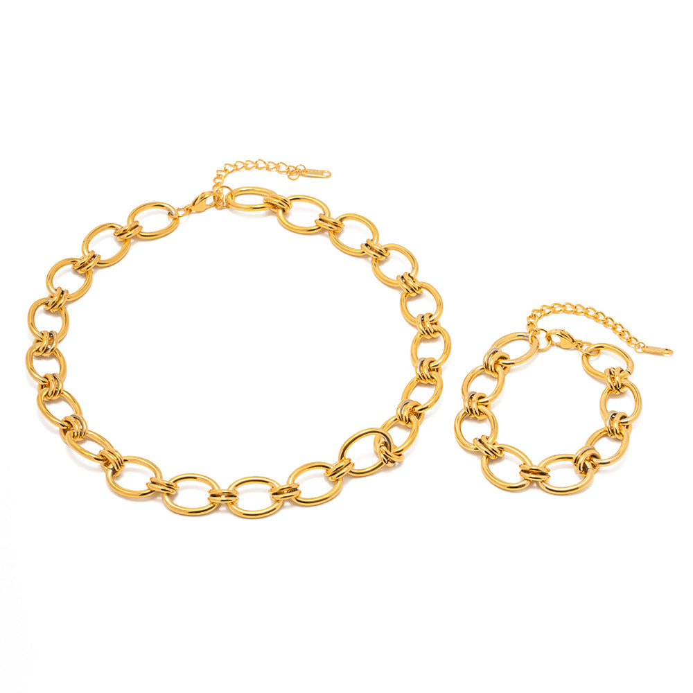 Chunky Thick Chain Bracelet – Waterproof Stainless Steel