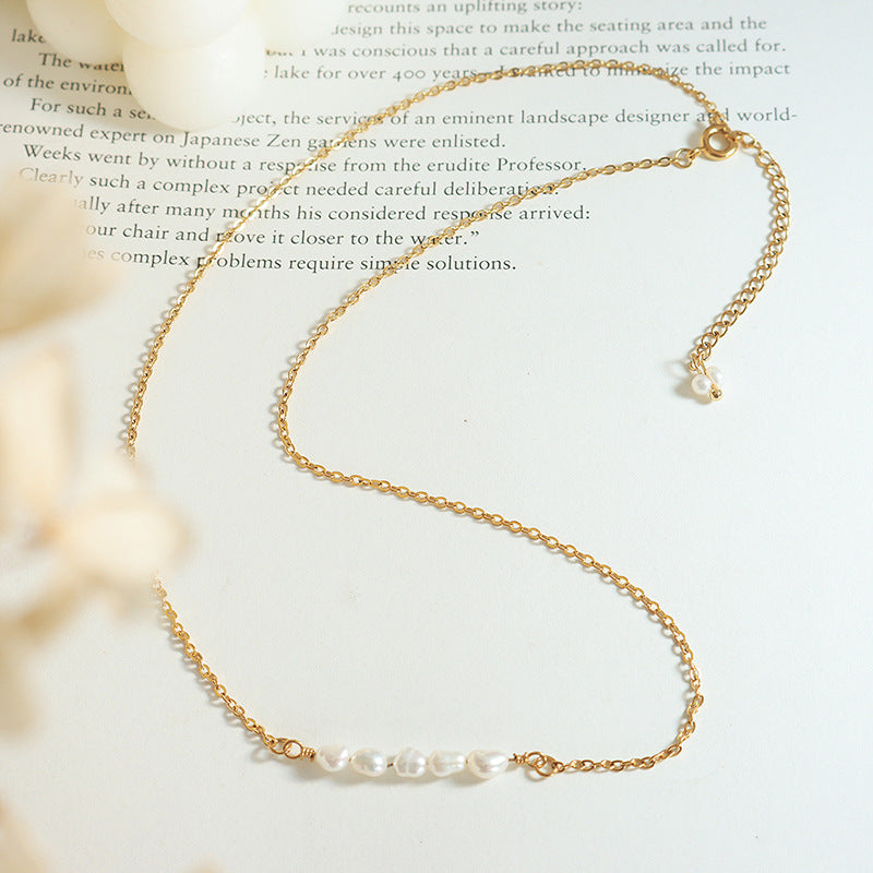 18K Gold Plating Clavicle Chain